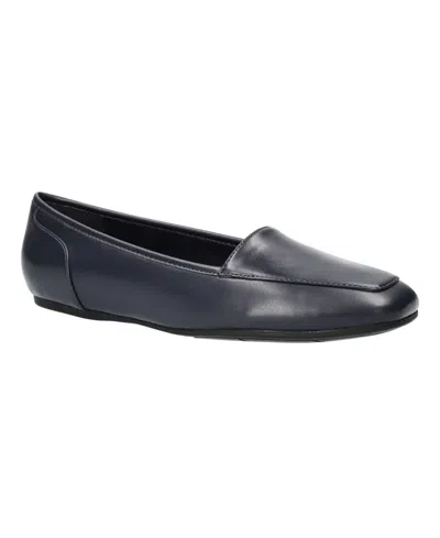 Easy Street Women's Thrill Square Toe Comfort Flats In Black