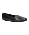 Easy Street Thrill Womens Slip On Square Toe Loafers In Black