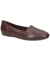 Shop Easy Street Women's Thrill Square Toe Flats In Brown Woven Embossed