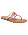 Easy Street Women's Tuscany Antea Square Toe Sandals In Bright Multi