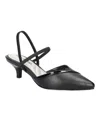 Easy Street Unna Womens Round Kitten Heel Pumps In Black