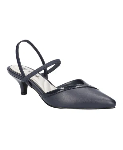 Easy Street Women's Unna Pumps In Navy
