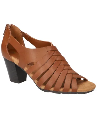 Easy Street Women's Vanni Block Heel Sandals In Cognac