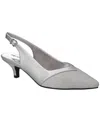 Easy Street Women's Vivid Slingback Pumps In Silver