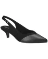Easy Street Womens Pointed Closed Toe Kitten Heel Pumps In Black