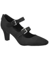 Easy Street Willis Square Toe Mary Jane Pump In Black Matte