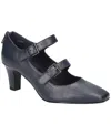 Easy Street Willis Womens Faux Suede Padded Insole Mary Janes In Navy