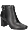 Easy Street Winnipeg Womens Zipper Manmade Booties In Black