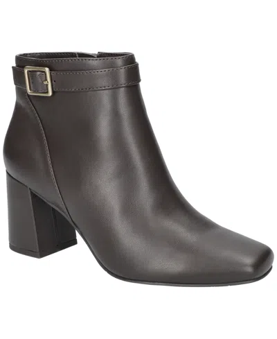 Easy Street Women's Winnipeg Square Toe Ankle Boots In Brown