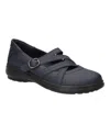 Easy Street Wise Mary Jane Flat In Navy