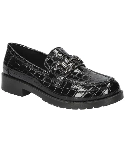 Easy Street Women's Witney Comfort Loafers In Black Croco
