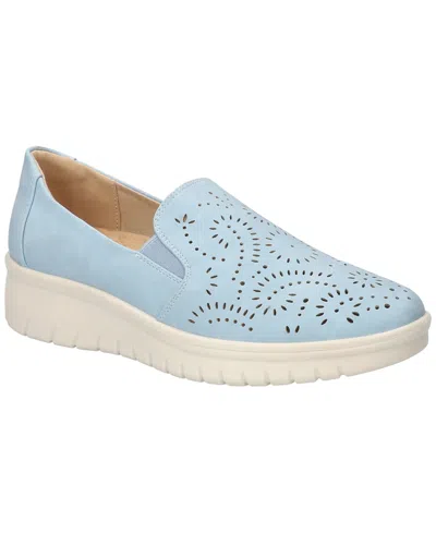 Easy Street Women's Ying Comfort Slip-on Flats In Light Blue