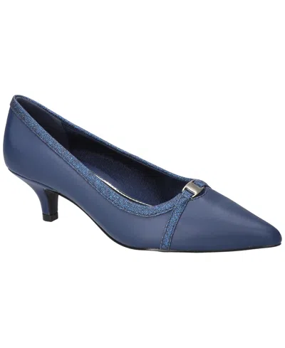 Easy Street Zayn Kitten Heel Pump In Blue