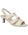 Easy Street Women's Zella Kitten Heel Sandals In Bone