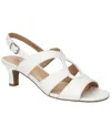 Easy Street Women's Zella Kitten Heel Sandals In White