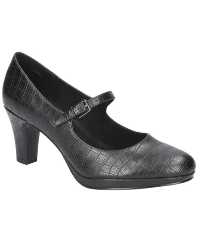 Easy Street Women's Zest Platform Pumps In Black Croco