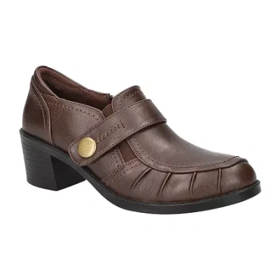 Easy Street Womens Ballad Clogs In Brown