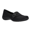 Easy Street Womens Cinnamon Square Toe Slip-on Shoe In Black