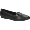 Easy Street Womens Crackle Faux Leather Loafers In Multi