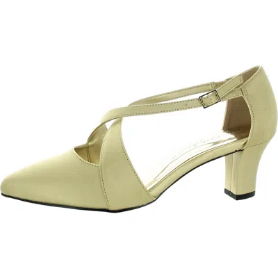 Easy Street Womens Criss-cross Man Made Pumps In Multi