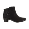 Easy Street Womens Dawnta Block Heel Booties In Black
