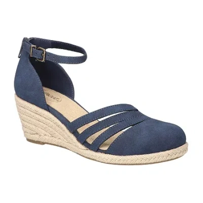 Easy Street Womens Daytona Wedge Sandals In Blue