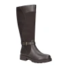 Easy Street Womens Erica Stacked Heel Riding Boots In Brown