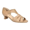 Easy Street Womens Essie Heeled Sandals In Neutral