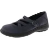Shop Easy Street Womens Faux Leaher Slip On Mary Janes In Blue
