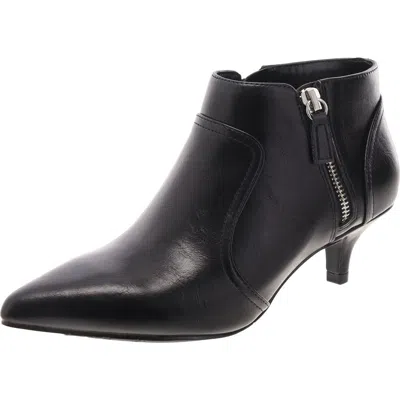 EASY STREET WOMENS FAUX LEATHER DOUBLE ZIPPER SHOOTIES