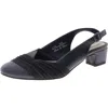 Easy Street Bates Womens Slip On Dressy Slingback Heels In Blue