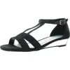 Easy Street Womens Glitter Man Made Ankle Strap In Multi