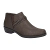 Easy Street Womens Jalia Block Heel Booties In Brown