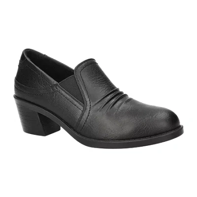 Easy Street Womens Joplin Block Heel Booties In Black