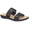 Easy Street Womens Lightweight Slide Sandals In Black