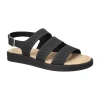 Easy Street Womens Link Strap Sandals In Black