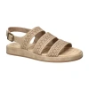 Easy Street Link Laser Cut Slingback Sandal In Neutral