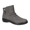 Easy Street Womens Lyra Flat Heel Booties In Gray
