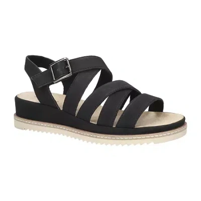Easy Street Madeline Slingback Platform Wedge Sandal In Multi