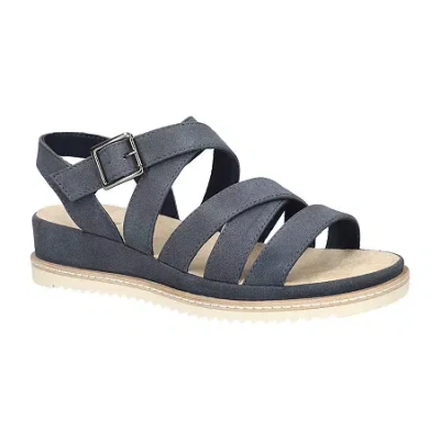 Easy Street Madeline Slingback Platform Wedge Sandal In Multi