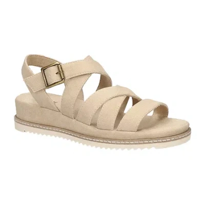 Easy Street Madeline Slingback Platform Wedge Sandal In Multi