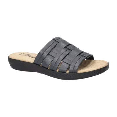 Easy Street Womens Maha Slide Sandals In Blue