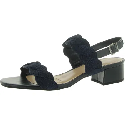 Easy Street Womens Man Made Woven Ankle Strap In Multi