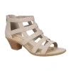 Easy Street Womens Marg Heeled Sandals In Gray