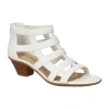 Easy Street Womens Marg Heeled Sandals In White