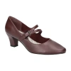 Easy Street Womens Meryl Stiletto Heel Pumps In Burgundy