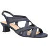 Easy Street Womens Open Toe Dressy Ankle Strap In Blue