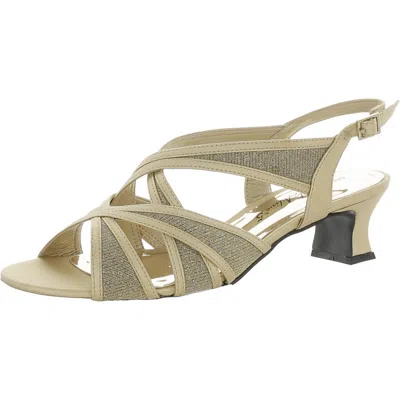 EASY STREET WOMENS OPEN TOE DRESSY ANKLE STRAP