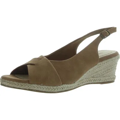 Easy Street Womens Padded Insole Manmade Wedge Sandals In Multi
