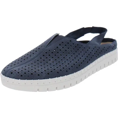 Easy Street Womens Padded Insole Slip On Slingbacks In Blue
